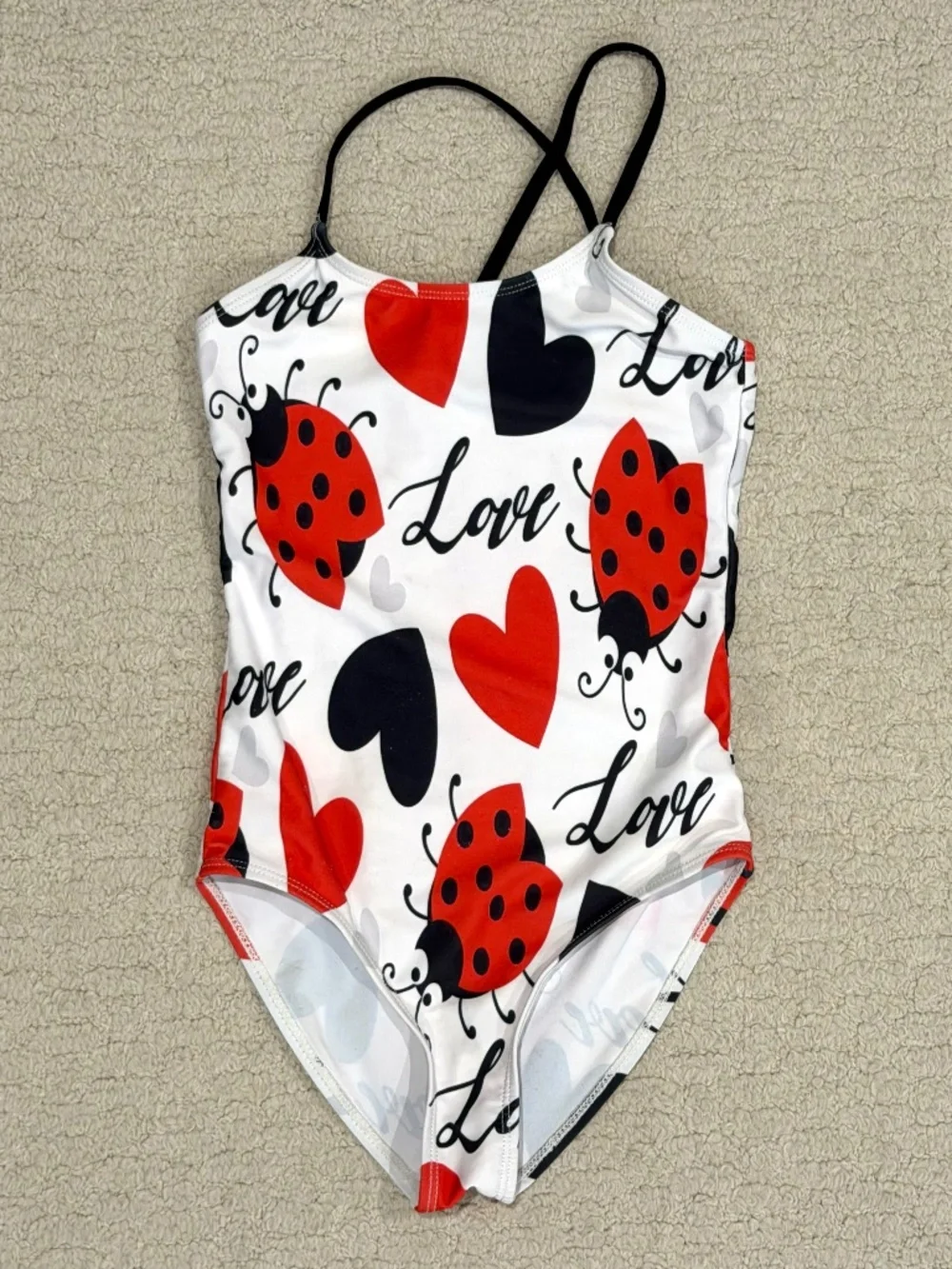 Kids Lovebug One Piece Swimsuit Size 7-8T